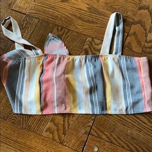 Striped crop top